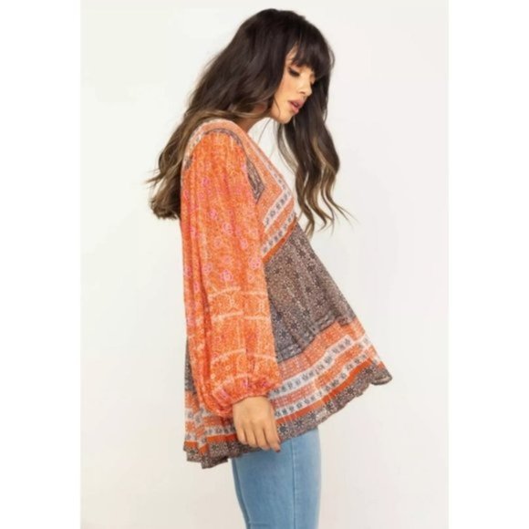Free People Tops - Free People Aliyah Printed Tunic